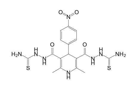 2,2'-{[4-(4-nitrophenyl)-2,6-dimethyl-1,4-dihydropyridine-3,5-diyl]dicarbonyl}dihydrazinecarbothioamide