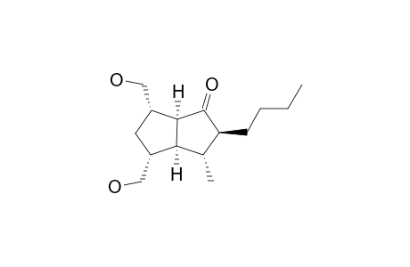 (2S,3R,3aS,4R,6S,6aS)-2-butyl-3-methyl-4,6-dimethylol-3,3a,4,5,6,6a-hexahydro-2H-pentalen-1-one