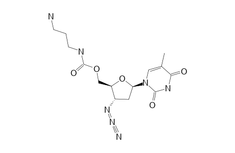 3'-AZIDO-3'-DEOXYTHYMIDIN-5'-YL-N-(3-AMINOPROPYL)-CARBAMATE