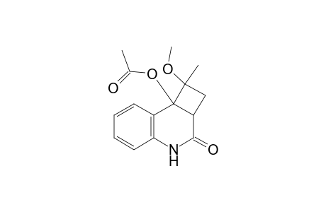 2,2a,4,8b-tetrahydro-8b-acetoxy-1-methyl-1-methoxycyclobuta[c]quinolin-3(1H)-one