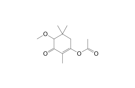 Acetic acid, 4-methoxy-2,5,5-trimethyl-3-oxocyclohex-1-enyl ester