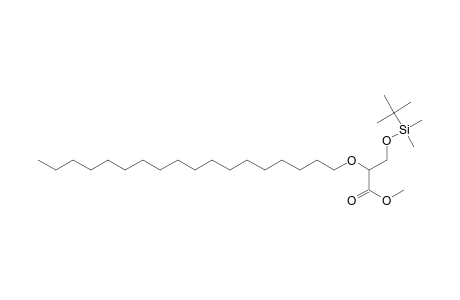 Propanoic acid, 3-[[(1,1-dimethylethyl)dimethylsilyl]oxy]-2-(octadecyloxy)-, methyl ester, (.+-.)-