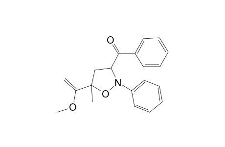 Isoxazolidine, 3-benzoyl-5-methyl-5-(1-methoxyethenyl)-2-phenyl-