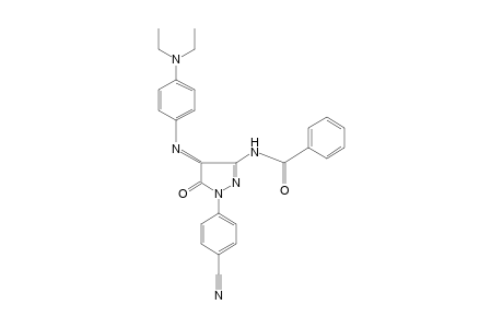 N-{1-(p-CYANOPHENYL)-4-{[p-(DIETHYLAMINO)PHENYL]IMINO}-5-OXO-2-PYRAZOLIN-3-YL}BENZAMIDE