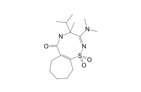 3-(DIMETHYLAMINO)-4,7,8,9,10,11-HEXAHYDRO-4-ISOPROPYL-4-METHYLCYCLOHEPTA-[G]-1,2,5-THIADIAZOCIN-6-(5H)-ON-1,1-DIOXIDE