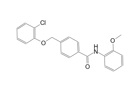 4-[(2-chlorophenoxy)methyl]-N-(2-methoxyphenyl)benzamide