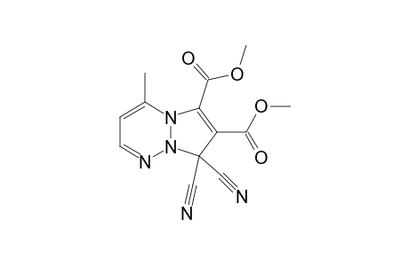8,8-Dicyano-4-methyl-pyrazolo[1,2-a]triazine-6,7-dicarboxylic acid dimethyl ester