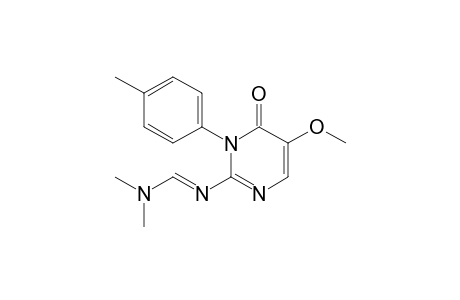 2-[(N,N-Dimethylaminomethylen)amino]-3-p-tolyl-5-methoxypyrimidin-4(3H)-one