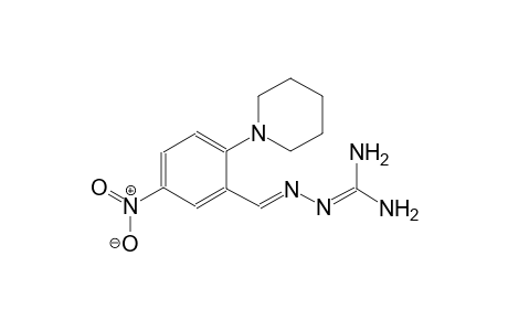 (2E)-2-[5-Nitro-2-(1-piperidinyl)benzylidene]hydrazinecarboximidamide