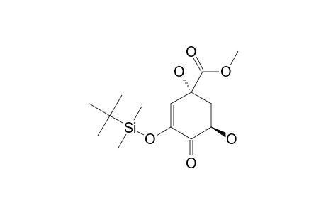 METHYL-(1S,5R)-3-[(TERT.-BUTYLDIMETHYLSILYL)-OXY]-1,5-DIHYDROXY-4-OXOCYCLOHEX-2-ENECARBOXYLATE