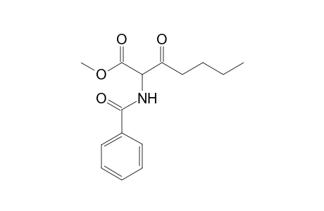 2-Benzamido-3-keto-enanthic acid methyl ester