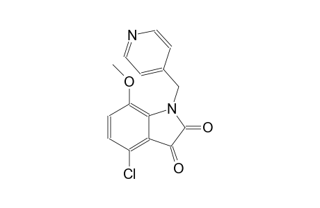 4-chloro-7-methoxy-1-(4-pyridinylmethyl)-1H-indole-2,3-dione