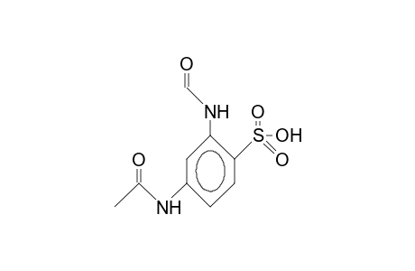 Benzenesulfonic acid, 4-(acetylamino)-2-(formylamino)-