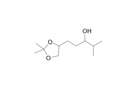 2,2-Dimethyl-4-(3-hydroxy-4-methylpentyl)-1,3-dioxolane