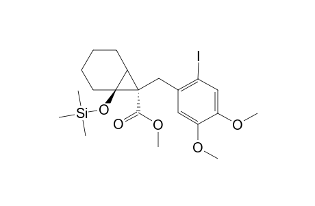 METHYL-7-(2-IODO-4,5-DIMETHOXYBENZYL)-1-TRIMETHYLSILOXYBICYCLO-[4.0.1]-HEPTANE-7-CARBOXYLATE