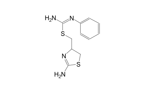 (2-amino-4,5-dihydro-1,3-thiazol-4-yl)methyl N'-phenylimidothiocarbamate