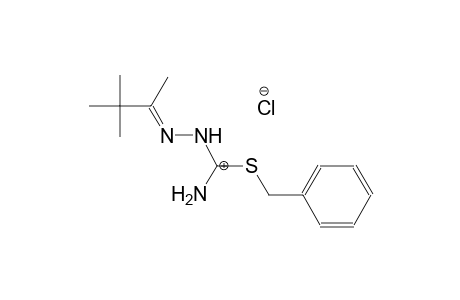 amino(benzylsulfanyl)[(E)-2-(3,3-dimethylbutan-2-ylidene)hydrazin-1-yl]methylium chloride
