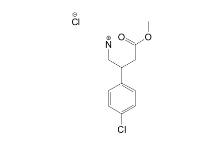 2-(4-CHLOROPHENYL)-3-METHOXYCARBONYLPROPYL-AMMONIUMCHLORIDE