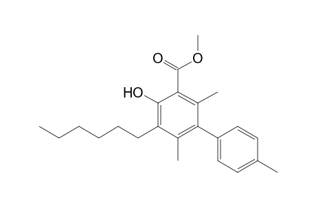 Methyl 5-hexyl-4-hydroxy-2,4',6-trimethylbiphenyl-3-carboxylate