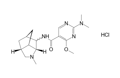 2-(dimethylamino)-4-methoxy-N-(1-methyloctahydro-3,5-methanocyclopenta[b]pyrrol-6-yl)-5-pyrimidinecarboxamide, monohydrochloride