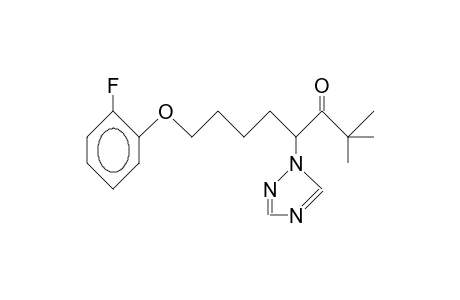 2,2-Dimethyl-4-(1,2,4-triazolyl)-8-(2-fluorophenoxy)-3-octanone