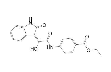 ethyl 4-{[(2E)-2-hydroxy-2-(2-oxo-1,2-dihydro-3H-indol-3-ylidene)ethanoyl]amino}benzoate