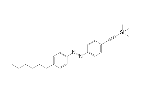 (E)-1-(4-Hexylphenyl)-2-{4-[(trimethylsilyl)ethynyl]phenyl}diazene