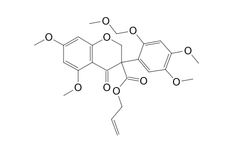 Allyl 3-[4',5'-dimethoxy-2'-(methoxymethoxy)phenyl]-5,7-dimethoxy-4-oxochromane-3-carboxylate