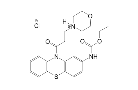 carbamic acid, [10-[3-(4-morpholiniumyl)-1-oxopropyl]-10H-phenothiazin-2-yl]-, chloride, ethyl ester