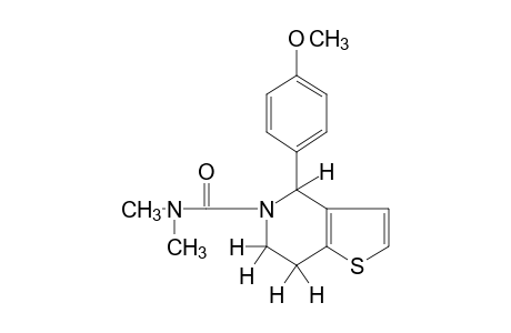 N,N-dimethyl-4-(p-methoxyphenyl)-4,5,6,7-tetrahydrothieno[3,2-c]pyridine-5-carboxamide