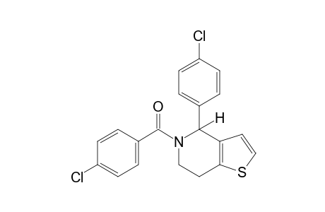 5-(p-chlorobenzoyl)-4-(p-chlorophenyl)-4,5,6,7-tetrahydrothieno[3,2-c]pyridine