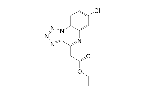 7-CHLORO-4-ETHOXYCARBONYL-METHYLENE-4,5-DIHYDROTETRAZOLO-[1,5-A]-QUINOXALINE,TAUTOMER-B