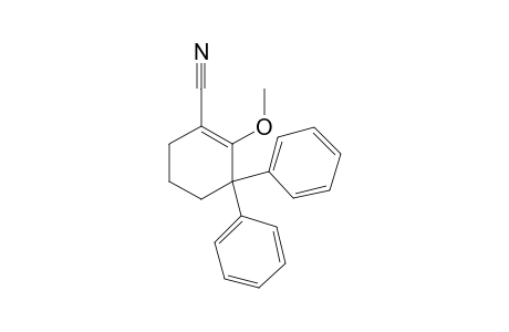 3,3-diphenyl-2-methoxy-1-cyclohexene-1-carbonitrile