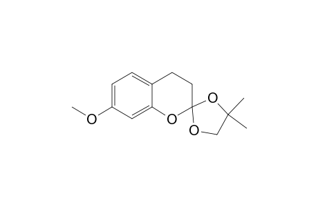 7-METHOXY-4',4'-DIMETHYL-3,4-DIHYDROSPIRO-[2H-1-BENZOPYRAN-2,2'-[1,3]-DIOXOLAN]