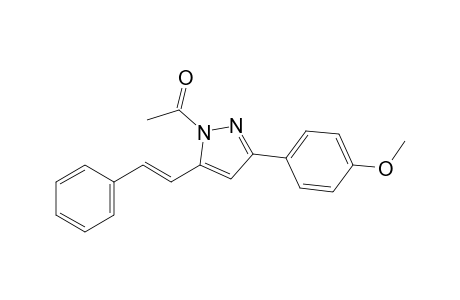 1-ACETYL-3-(4-METHOXYPHENYL)-5-STYRYLPYRAZOLE