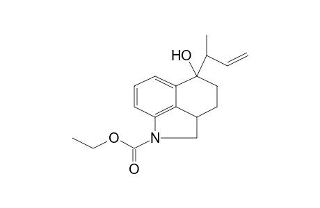 5-Hydroxy-5-(1-methyl-allyl)-2a,3,4,5-tetrahydro-2H-benzo[cd]indole-1-carboxylic acid, ethyl ester