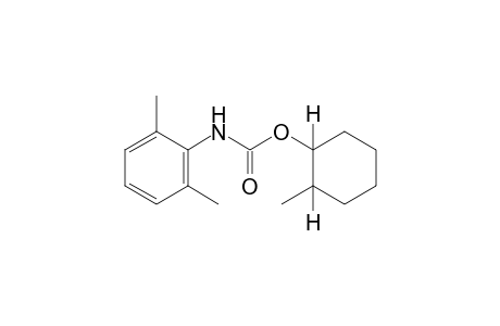 2,6-dimethylcarbanilic acid, 2-methylcyclohexyl ester