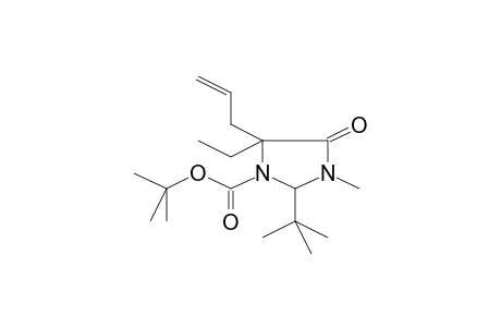 tert-Butyl 5-allyl-2-tert-butyl-5-ethyl-3-methyl-4-oxo-1-imidazolidinecarboxylate