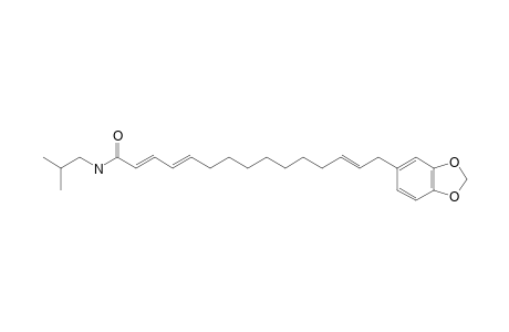 BRACHYSTAMIDE-C;N-ISOBUTYL-15-(3',4'-METHYLENEDIOXYPHENYL)-2E,4E,13E-PENTADECATRIENAMIDE