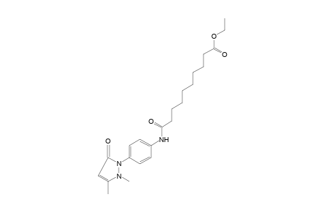 9-{[p-(2,3-dimethyl-5-oxo-3-pyrazolin-1-yl)phenyl]carbamoyl}nonanoic acid, ethyl ester