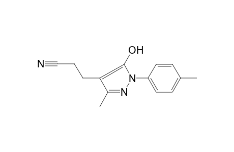 3-(5-Hydroxy-3-methyl-1-p-tolyl-1H-pyrazol-4-yl)-propionitrile