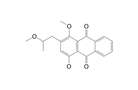 4-Hydroxy-1-methoxy-2-(2'-methoxypropyl)anthraquinone