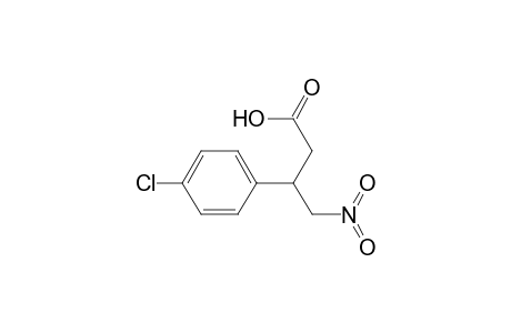 3-(4-Chlorophenyl)-4-nitrobutanoic acid