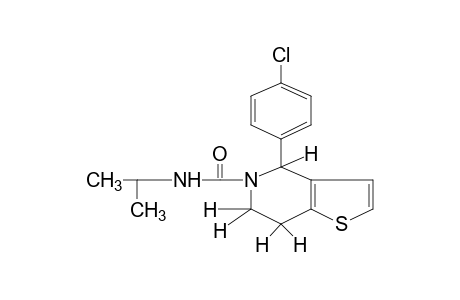 4-(p-chlorophenyl)-6,7-dihydro-N-isopropylthieno[3,2-c]pyridine-5(4H)-carboxamide