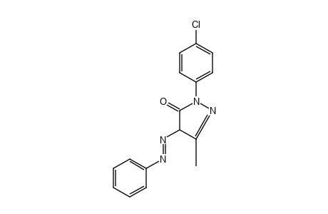 1-(p-chlorophenyl)-3-methyl-4-(phenylazo)-2-pyrazolin-5-one