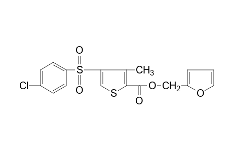 4-[(p-chlorophenyl)sulfonyl]-3-methyl-2-thiophenecarboxylic acid, furfuryl ester