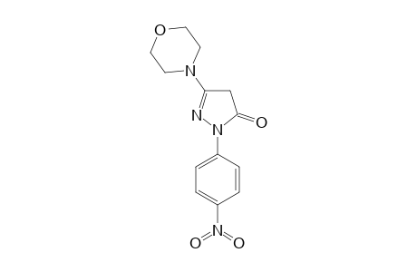 5-(4-Morpholinyl)-2-(4-nitrophenyl)-2,4-dihydro-3H-pyrazol-3-one