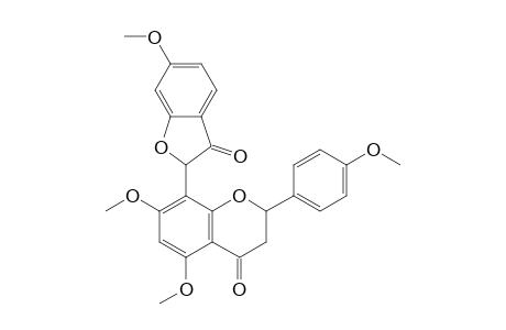 5,7-DIMETHOXY-8-(6-METHOXY-3-OXO-2,3-DIHYDROBENZOFURAN-2-YL)-2-(4-METHOXYPHENYL)-CHROMAN-4-ONE;ISOMER-A