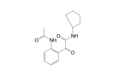 2-(o-ACETAMIDOPHENYL)-N-CYCLOPENTYLGLYOXYLAMIDE