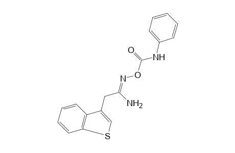 O-(phenylcarbamoyl)benzo[b]thiophene-3-acetamidoxime